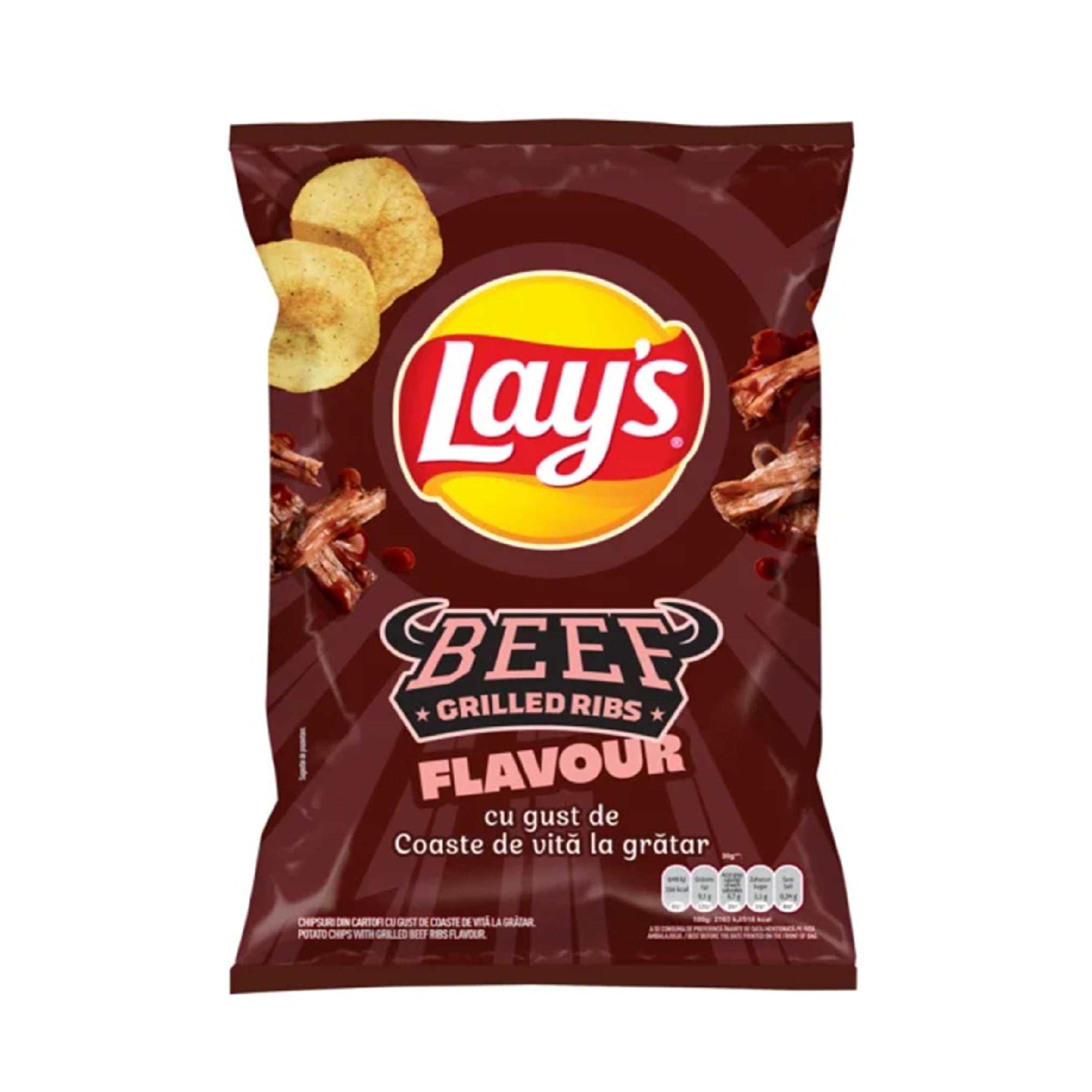 Lay's Beef Grilled Ribs Flavoured Crisps 125g