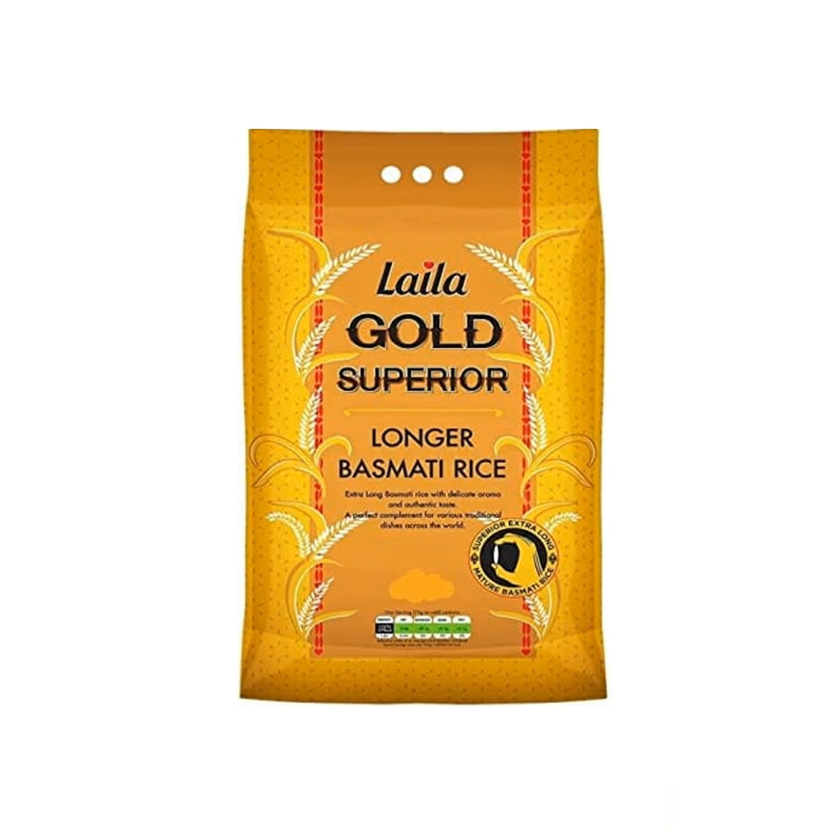 Laila Gold Longer Basmati Rice 2 Kg – DamasGate.store