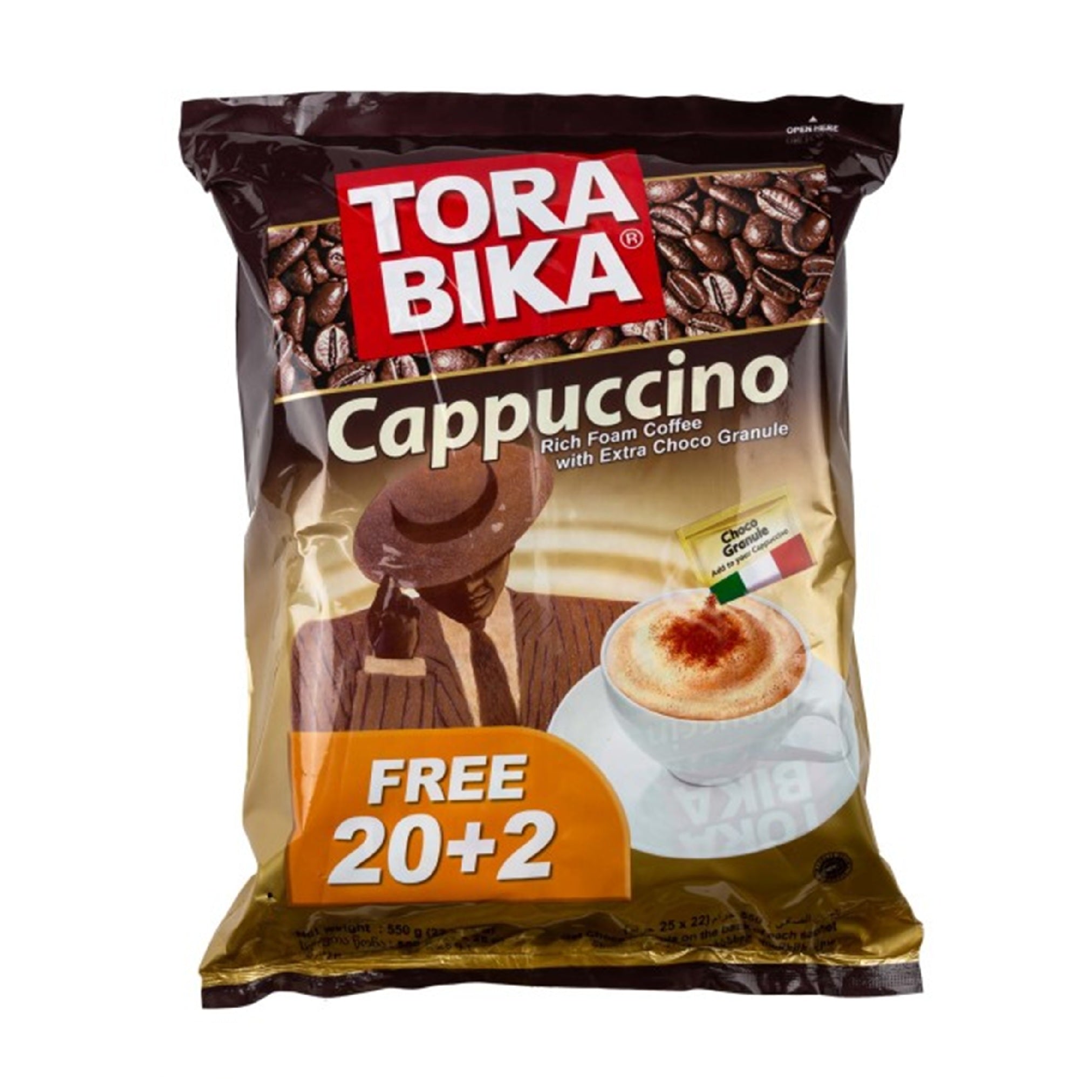 Torabika Cappuccino Instant Coffee 20 Sachets 500g