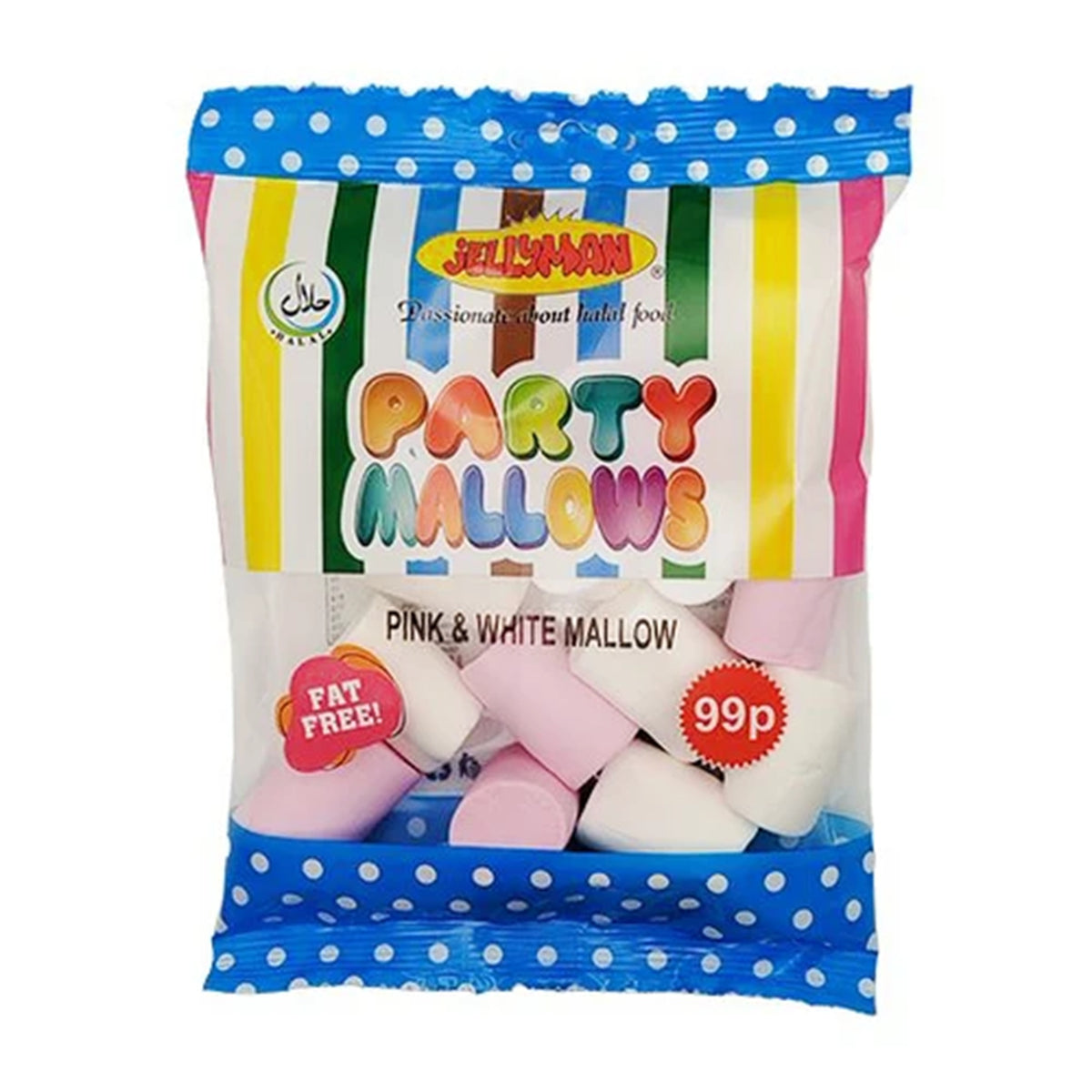 Jellyman Pink& white Party mallows 100g