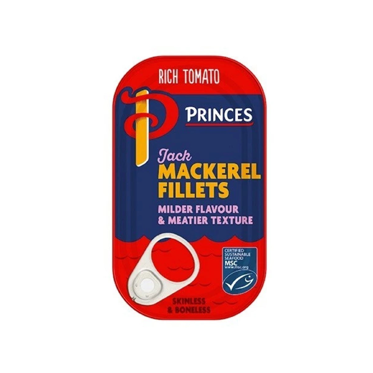 Princes Jack Mackerel Fillets in Tomato Sauce 125g