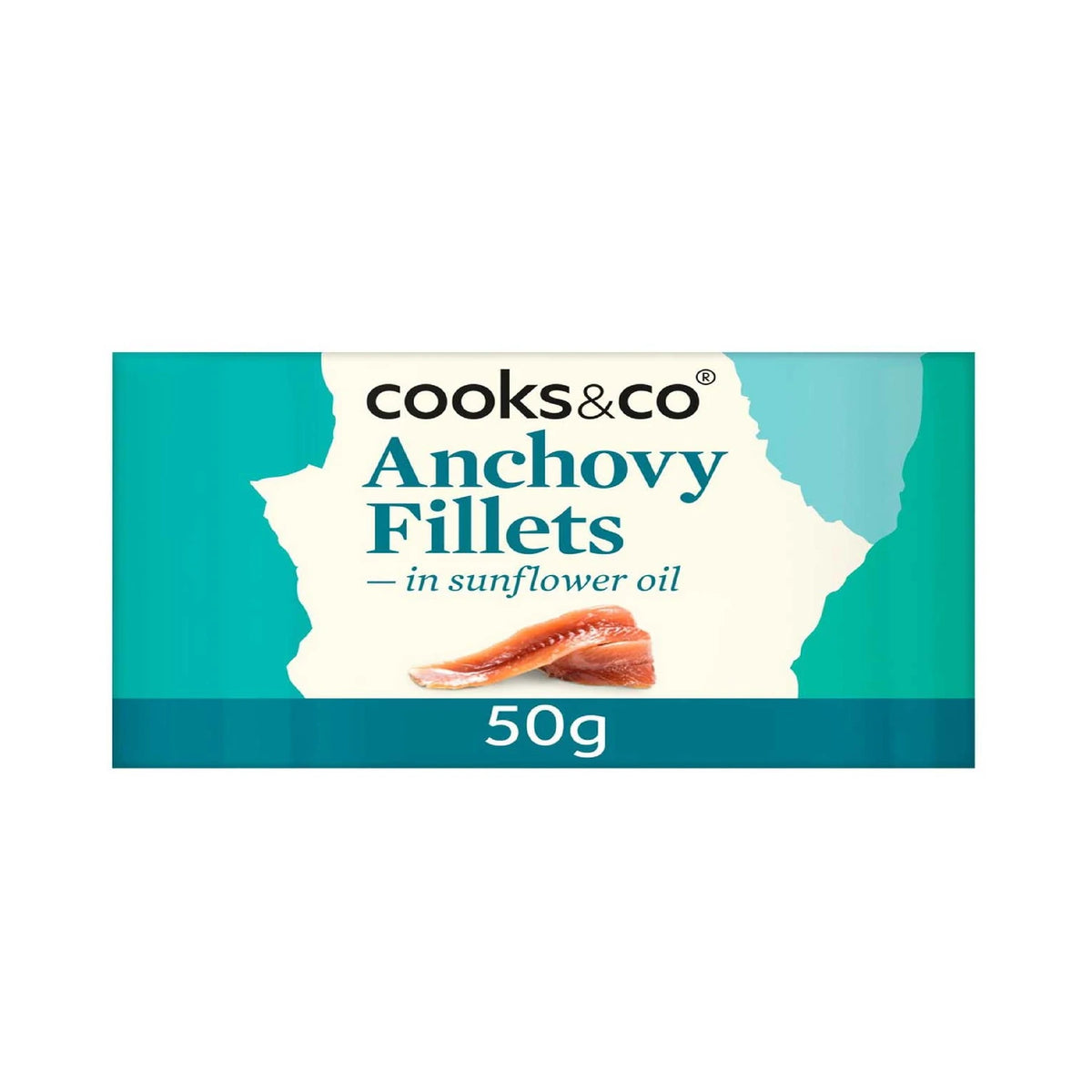 Cooks & Co Anchovy Fillets in Sunflower Oil 50g
