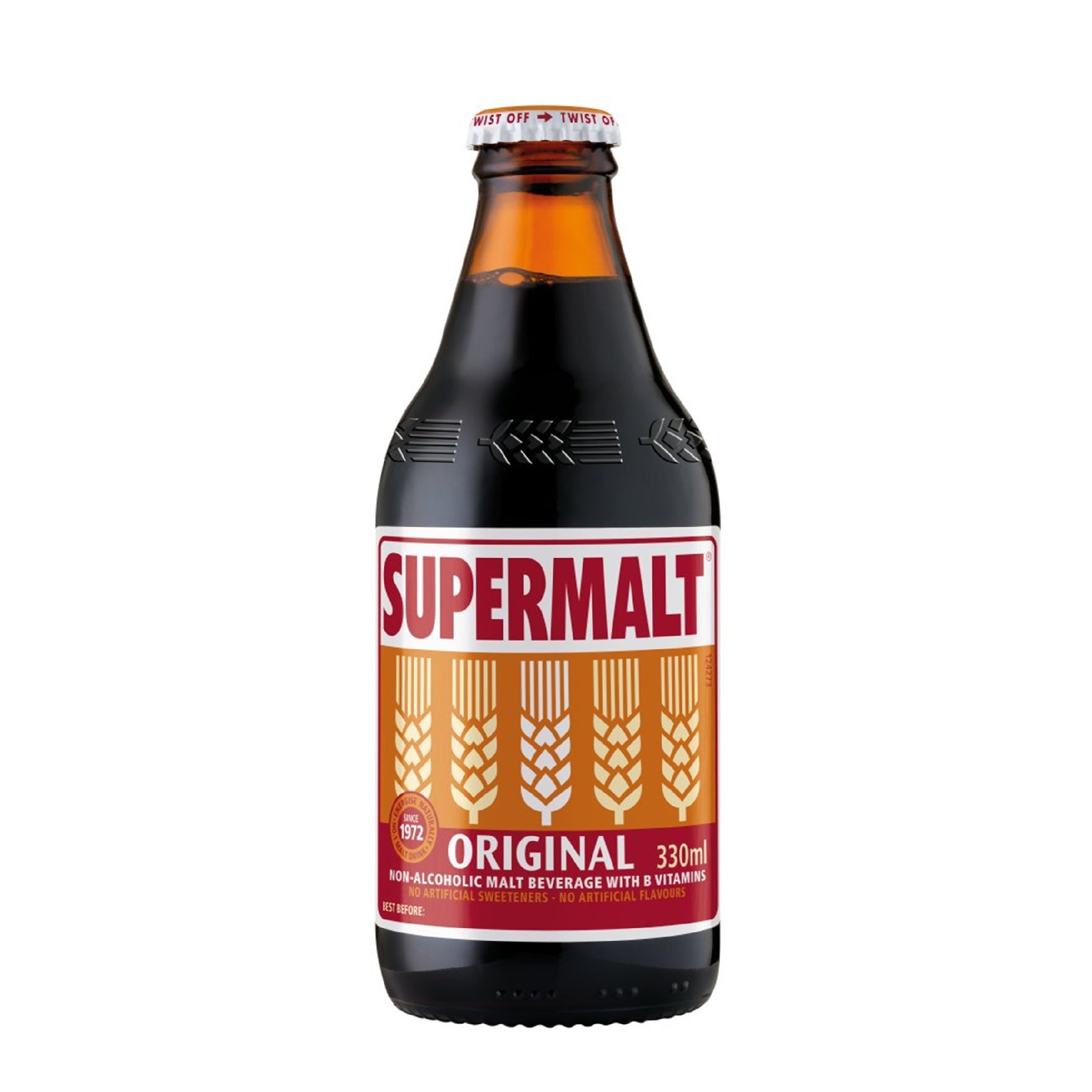 Supermalt Original Non Alcoholic Malt Beverage With B Vitamins 330ml